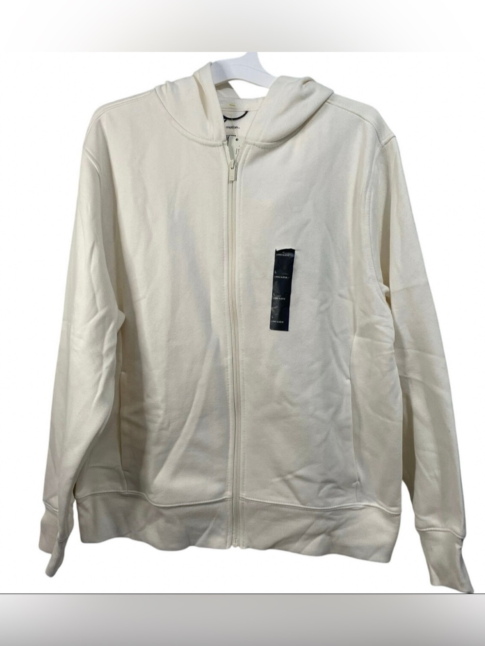 all in motion Cream Full-Zip Hoodie